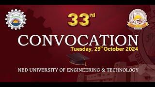 33rd Convocation of the NED University of Engineering and Technology