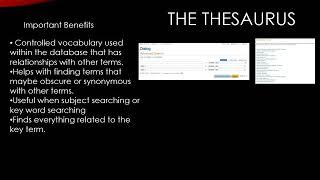 The Online Thesaurus