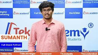 Full Stack Python Course | Student Testimonial - Sumanth| Hyderabad #courses #feedback