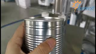 Máquina de selagem de latas semiautomática, máquina de costura de latas de metal manual pode colocar