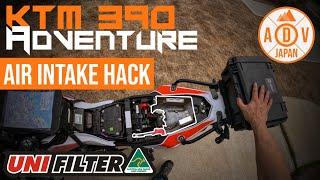 #24 - KTM 390 Adventure | Unifilter Hack for Air Intake