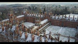 Founder's Building in the snow