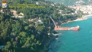 Treno Deragliato in Liguria a Andora - Video Elicottero Rimozione