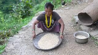 Nepali village || Brushing in the village