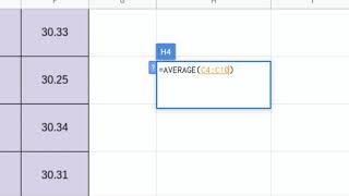 Writing Formulas for Weather Analysis - Google Sheets