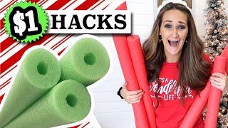 NEVER BEFORE SEEN Pool Noodle HACKS  Christmas in July 2024 | Dollar Tree DIY