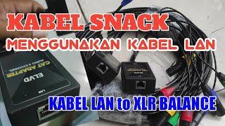 kabel LAN wifi untuk kabel snak audio analog, lan to xlr