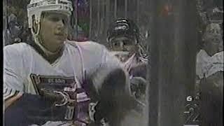 Geoff Courtnall vs Eric Desjardins / Brind'Amour, Lindros at Pronger, Corson roughing it up