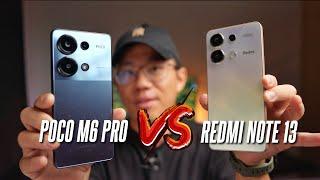 Budget Smartphones Comparison! Redmi Note 13 vs Poco M6 Pro!