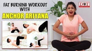 Anchor Ariyana Belly Fat Burning Workout | Full Body Workout | BiggBoss Ariyanaglory