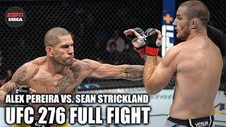 UFC FULL FIGHT: Alex Pereira vs. Sean Strickland [UFC 276 – July 2, 2022] | ESPN MMA