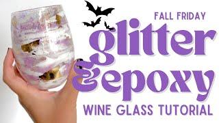 FALL FRIDAY : CUTE SPOOKY EPOXY STEMLESS WINE GLASS TUTORIAL