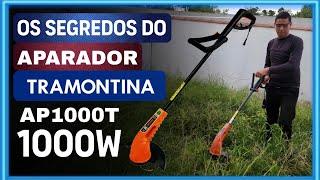 O MELHOR E MAIS COMPLETO VIDEO SOBRE O APARADOR DE GRAMA ELÉTRICO TRAMONTINA AP1000T COM 1000W