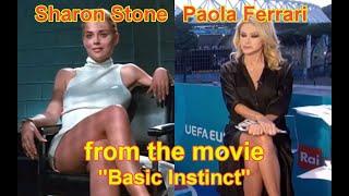 Journalist Paola Ferrari repeated the trick of Sharon Stone from "Basic Instinct".