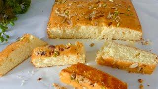 Afghan Sponge Cake Bakery Style کیک اسفنجی افغانی به شکل کیک پزی قنادی Afghani Cake Recipe