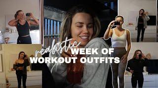 *REALISTIC* WEEK IN WORKOUT OUTFITS | what I wore for my gym workouts and running this week