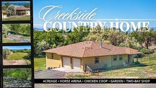 Creekside Colorado Country Home for Sale with Shop and Livestock Pen