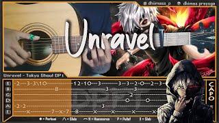 Unravel - Tokyo Ghoul OP1 [Full Version] - Cover Fingerstyle | Tab Tutorial