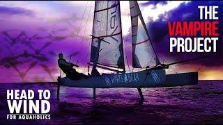 34.6 knots - Incredible Foiling Catamaran using Moth Foil technology  - The Vampire Project