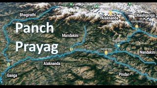 Panch Prayag | Ganga Alaknanda River | Satopanth Bhagirath Kharak Glacier Sangam | Devprayag | Tehri