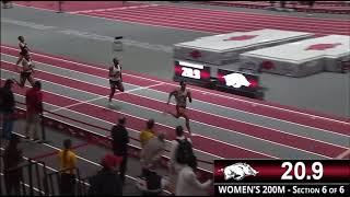 ARKANSAS QUALIFIER : ANAVIA BATTLE (OHIO STATE) - 200M WIN 22.49 PB