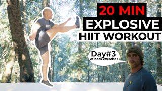 20 Min EXPLOSIVE HIIT Workout + 20 Min Stretch Down Recovery