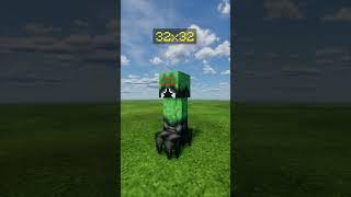 Minecraft Creeper Texture Pack 8x, 16x 32x, 64x 512x  #shorts