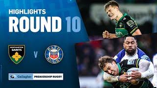 Northampton v Bath - HIGHLIGHTS | Epic Clash Goes to the Wire! | Gallagher Premiership 2024/25