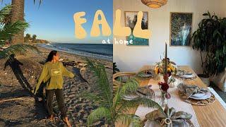 a cozy fall home vlog  Friendsgiving + prepping for my next trip