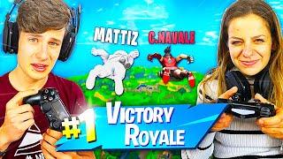 GIOCO con la MIA RAGAZZA a FORTNITE per la PRIMA VOLTA!! (Possiamo #1 Vincere?) *FINALMENTE*