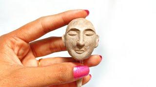 How To Make Doll Face | Ceramic Clay Face Making | Hand Made Doll Face | By Punekar Sneha