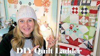 DIY Quilt Ladder // TUTORIAL