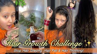 Hair Growth Challenge: Get Long Hair in Just One Week! PREVENT Grey Hair & Hair Fall at Home 