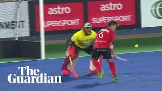 Hockey player produces incredible flick and lob to win penalty shootout