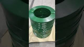 Green paint waxed Ribbon wound Steel Strapping