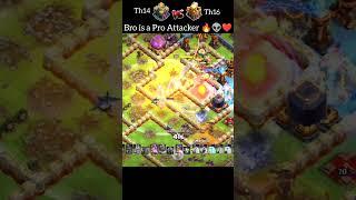 Best Th14 Vs Th16 | Best Meta Strategy | Th14 Queen Charge Hybrid Strategy (Clash Of Clans) #shorts