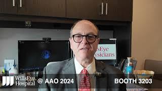 Wills Dr. Joel Schuman previews his talk about advances in OCT in the Wills booth 3203 at AAO 2024.