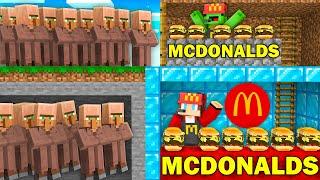 Mikey POOR and JJ RICH Underground McDonalds Survival Battle in Minecraft ! (Maizen)