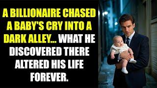 BILLIONAIRE HEARS A BABY CRY IN A DARK ALLEY, WHAT HE FINDS NEXT CHANGES HIS LIFE FOREVER...