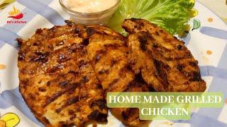 Home Grilled Chicken Recipe | RB's Kitchen