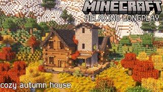 Cozy Autumn House - Minecraft Relaxing Longplay (No Commentary) 1.20.1