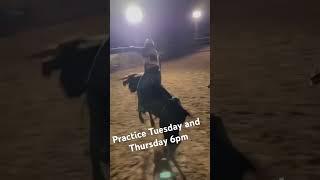 Learn how to ride bulls practice time check out Akbuckingbulls #bullriding #practice