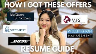 I got 5 offers in 5 days. Here’s how.|Resume Guide for College Students & New Grads (with examples!)