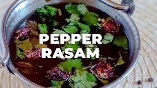 PEPPER RASAM WITHOUT TOMATO l MILAGU RASAM RECIPE - Flavours Treat