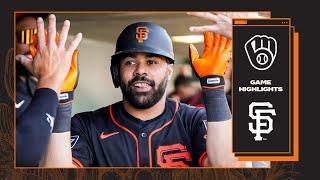 San Francisco Giants Crush Four Home Runs, Strike Out 12 vs Milwaukee | Spring Training Game Recap