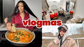 i needed to take care of myself ️‍🩹 brazilian blowdry, meal prep + solo walks | vlogmas 9-10