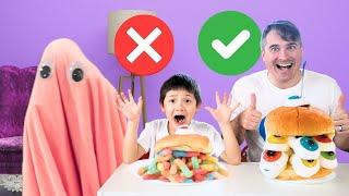 Baby Rainbow Ghost Hotel Spooky Burger Challenge