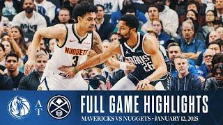 Dallas Mavericks Highlights vs. Denver Nuggets | January 12, 2025