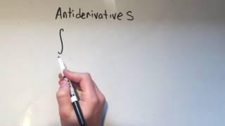 Antiderivatives