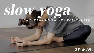 Yoga für Entspannung & Beweglichkeit | Innere Ruhe finden + Verspannungen im Rücken lösen| Slow Yoga